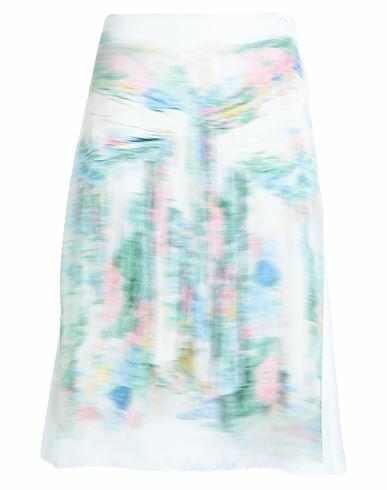 Loewe Woman Midi skirt White Viscose, Silk Cover