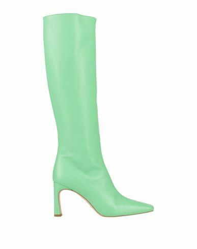 Liu ·jo Woman Boot Light green Soft Leather Cover