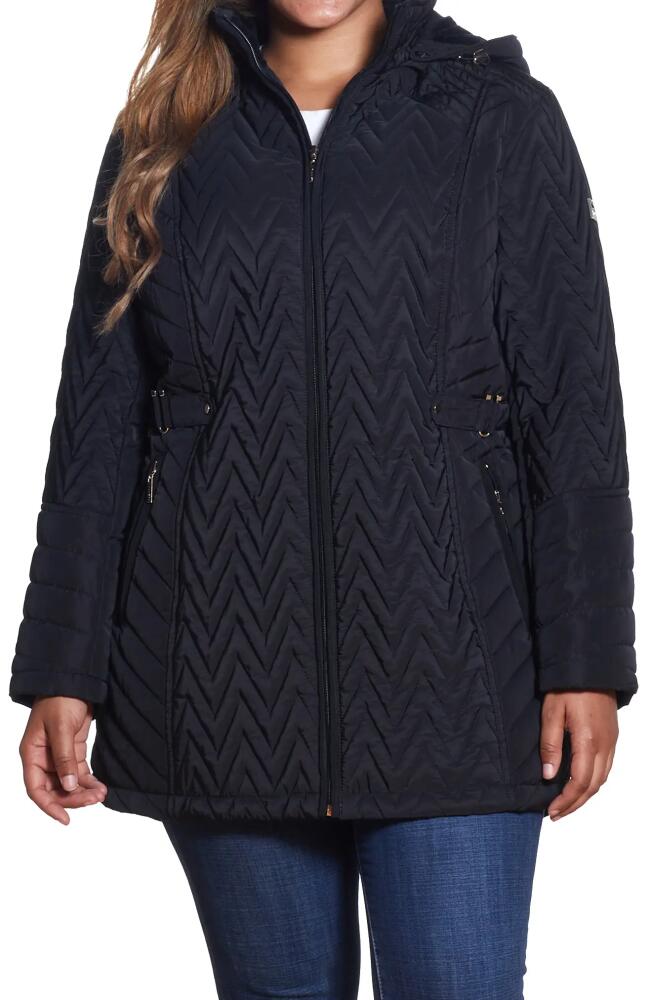 Gallery Chevron Quilt Jacket in Black Cover