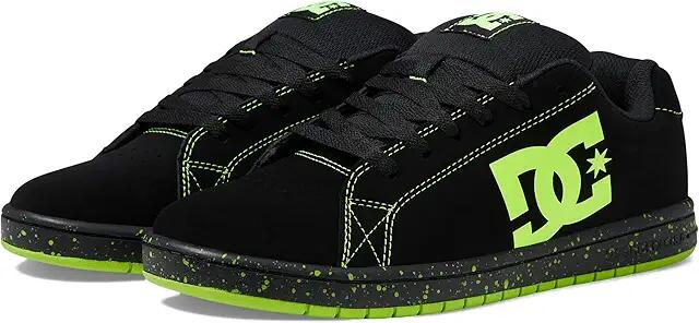 DC Gaveler Casual Low Top Skate Shoes Sneakers (Black/Lime Green) Men's Shoes Cover