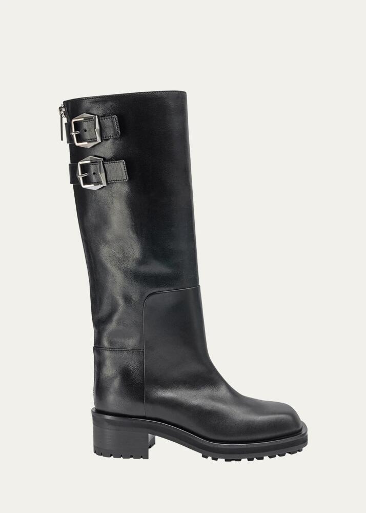 Jimmy Choo Brooklyn Tall Leather Moto Boots Cover