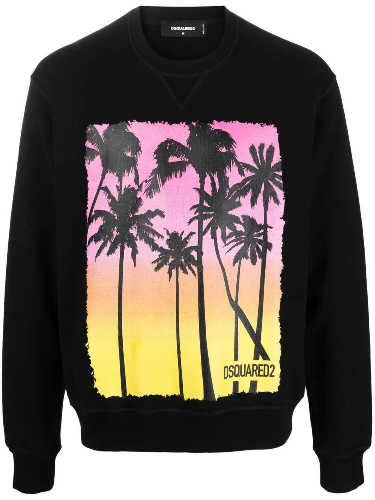 DSQUARED2 graphic-print logo sweatshirt - Black Cover