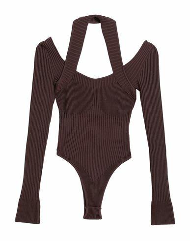 Andreādamo Woman Sweater Brown Wool, Acrylic, Polyamide, Elastane Cover