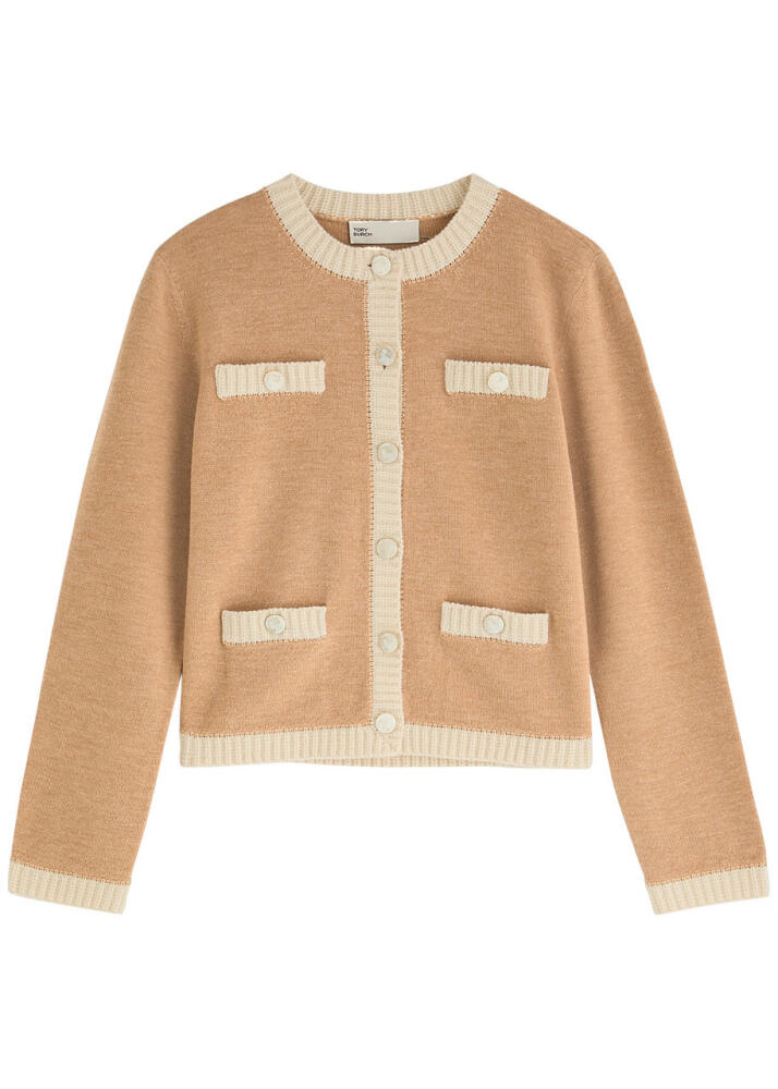 Tory Burch Kendra Wool Cardigan - Camel Cover