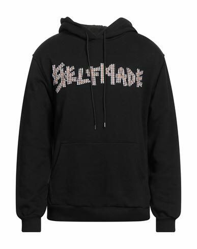 Self Made By Gianfranco Villegas Man Sweatshirt Black Polyester, Viscose, Elastane Cover