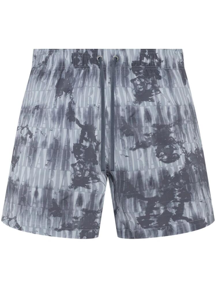 AMIRI tie-dye pattern swim shorts - Grey Cover