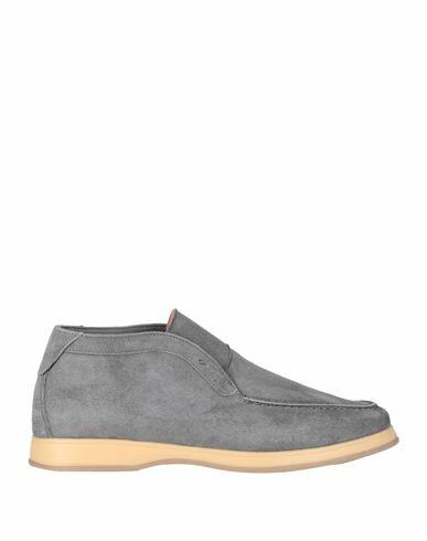 Andrea Ventura Firenze Man Ankle boots Grey Leather Cover