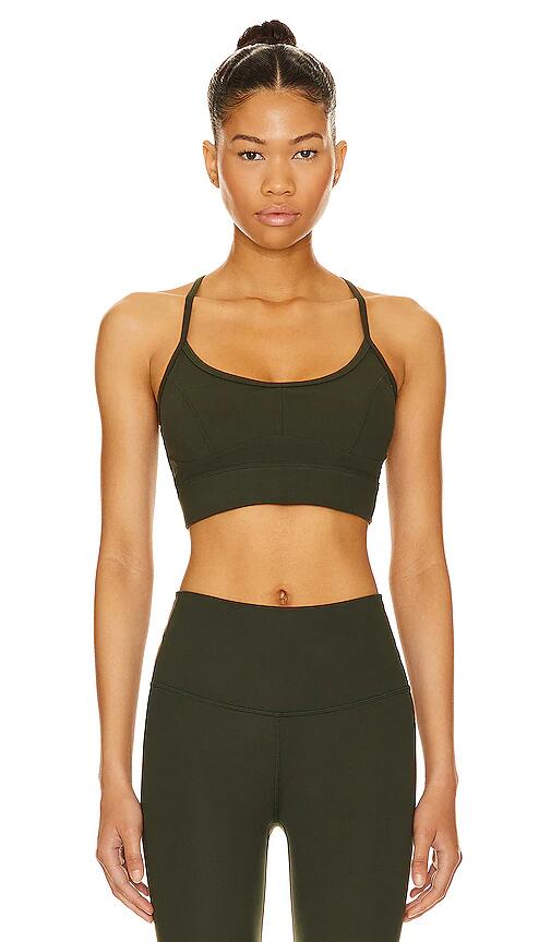 Varley Always Irena Sports Bra in Dark Green Cover