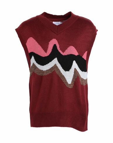 Topman Man Sweater Brick red Acrylic Cover