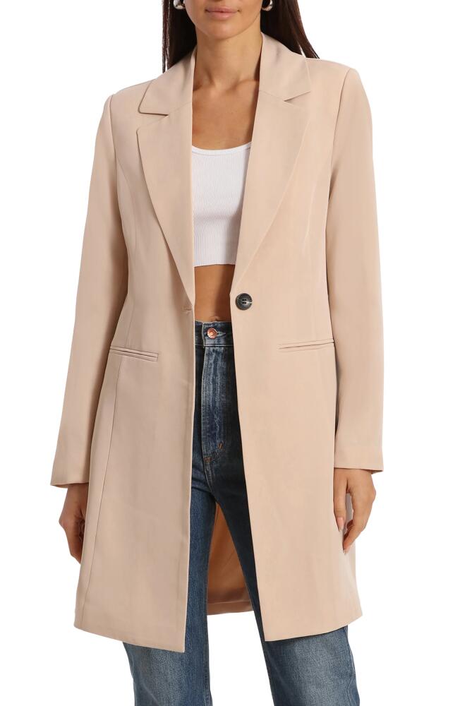 Avec Les Filles One-Button Longline Coat Cover