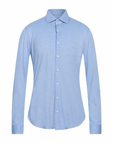 Michael Kors Mens Man Shirt Sky blue Size 14 ½ Cotton Cover