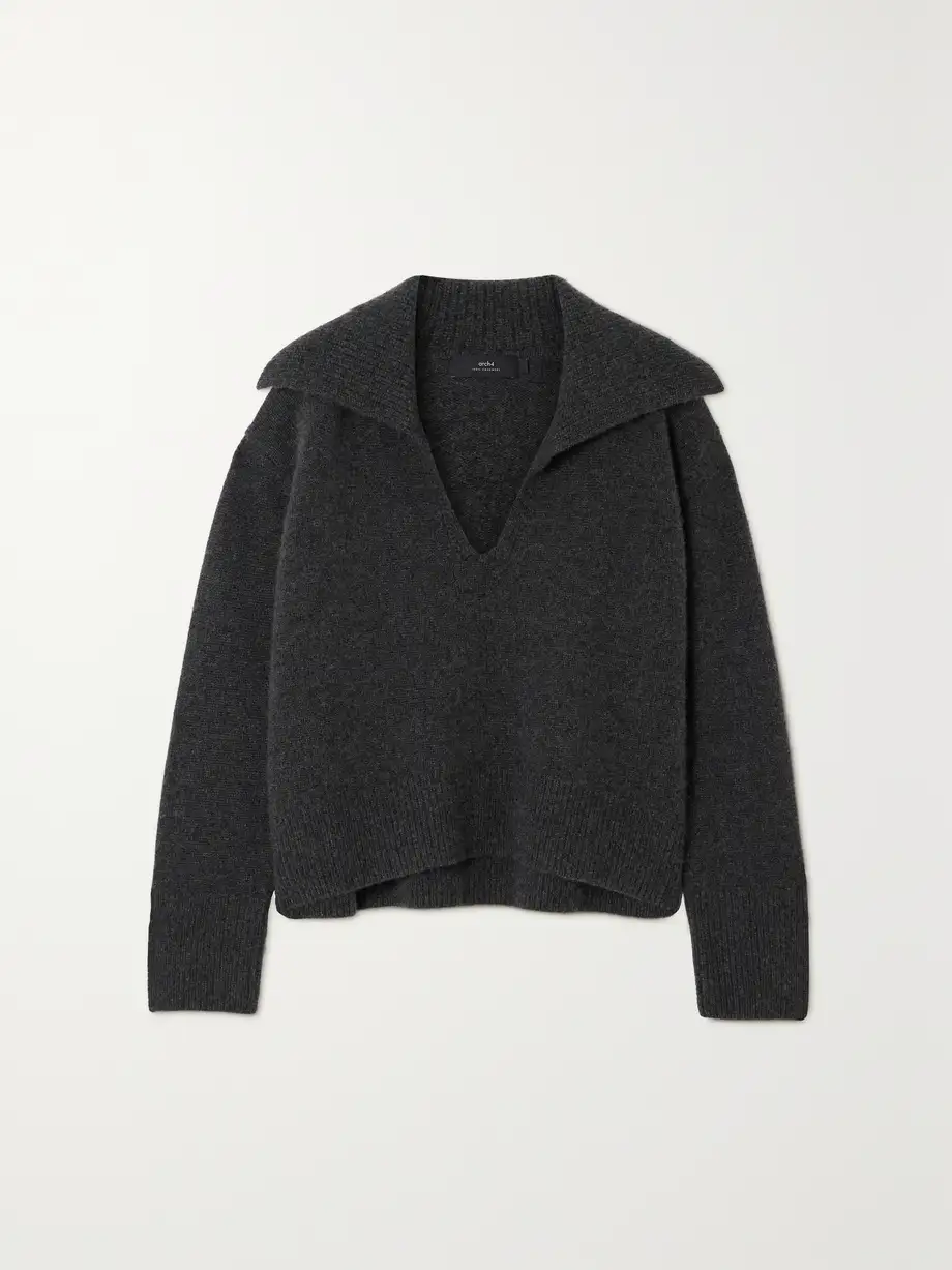 Arch4 - + Net Sustain Cortina Cashmere Sweater - Black Cover