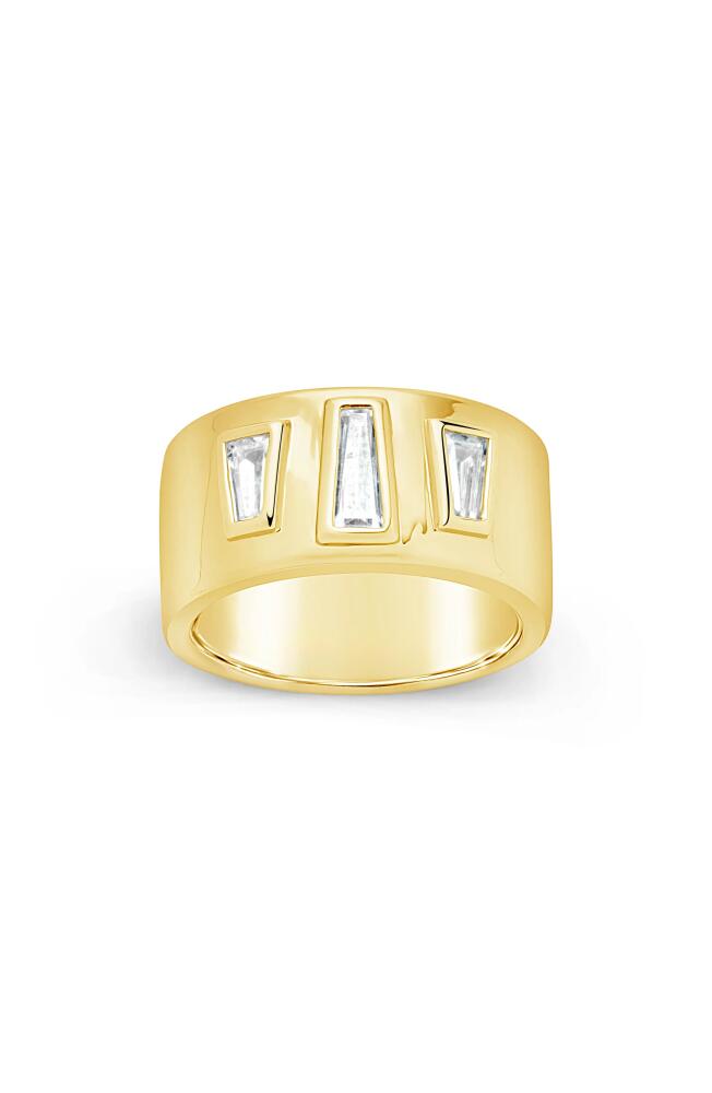 Sterling Forever Colsie Cigar Band Ring in Gold Cover