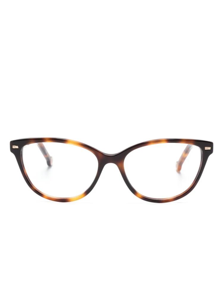 Carolina Herrera tortoiseshell cat-eye glasses - Brown Cover