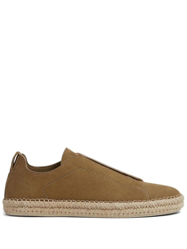 Zegna Triple Stitch suede espadrilles - Neutrals Cover