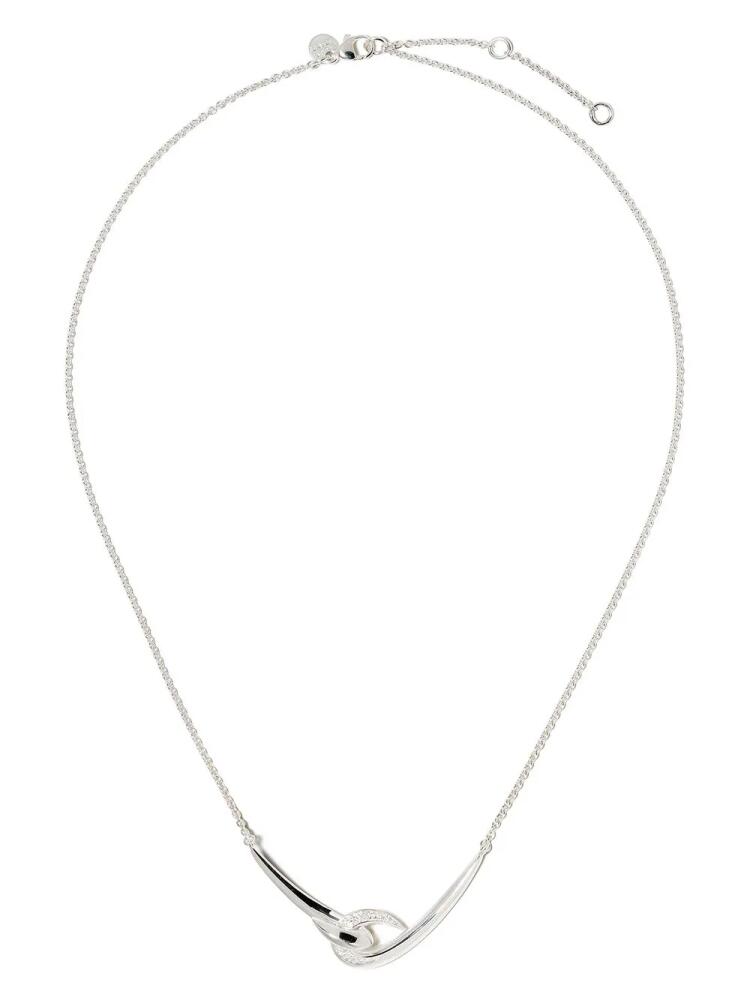 Shaun Leane Hook white diamond necklace - Silver Cover