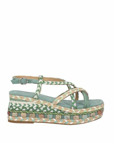 Alma En Pena. Woman Espadrilles Green Textile fibers Cover