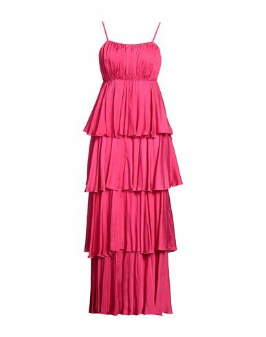 Brand Unique Woman Maxi dress Fuchsia Viscose Cover