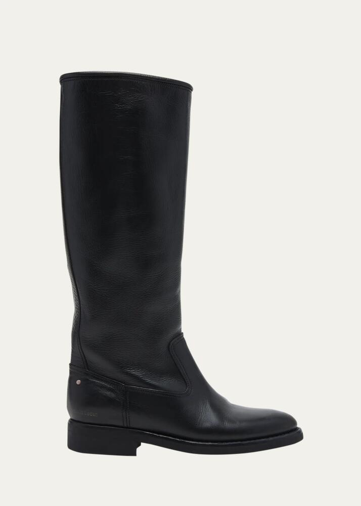 Golden Goose Leather Tall Biker Moto Boots Cover