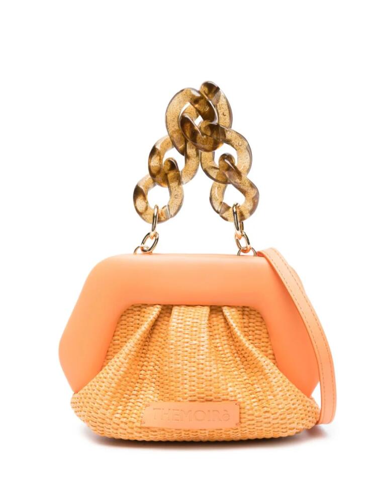 Themoirè Gea straw mini bag - Orange Cover