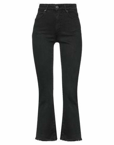 Soallure Woman Jeans Black Cotton, Elastane Cover