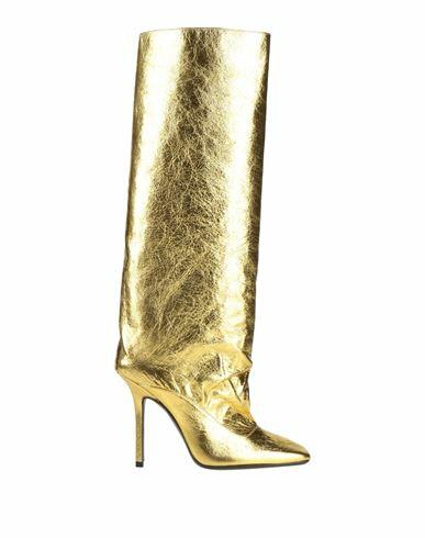 The Attico Woman Boot Gold Leather Cover