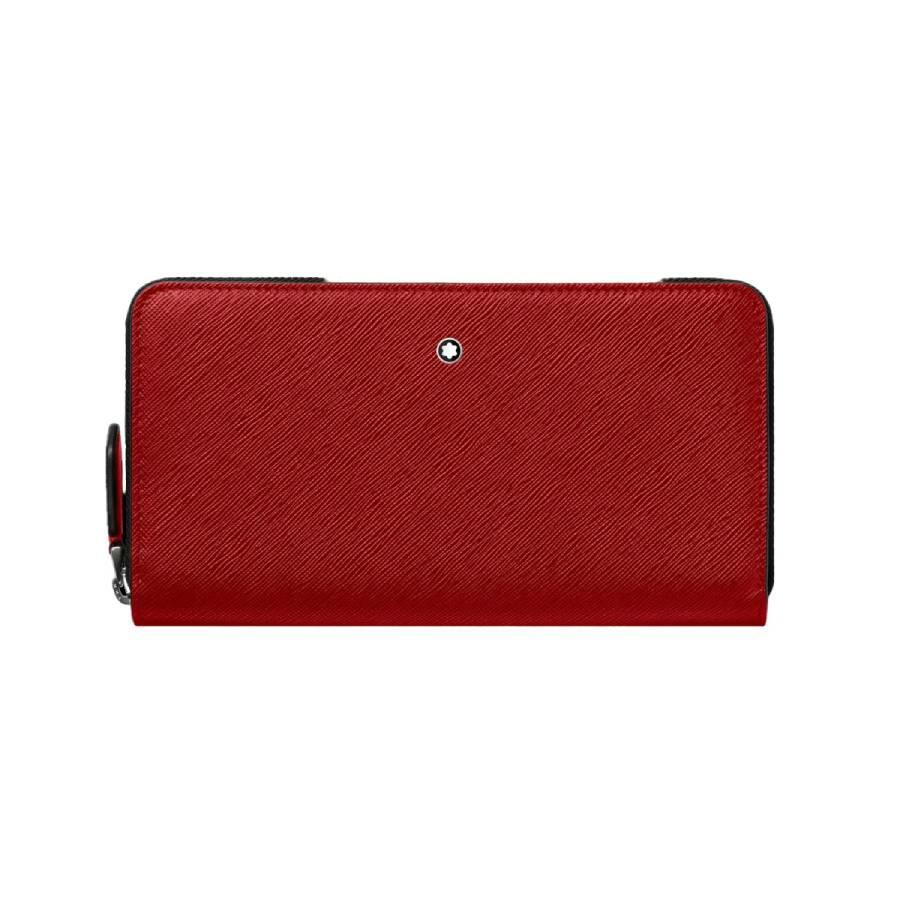 Montblanc Red Sartorial Wallet 12 cc Zip Around Cover