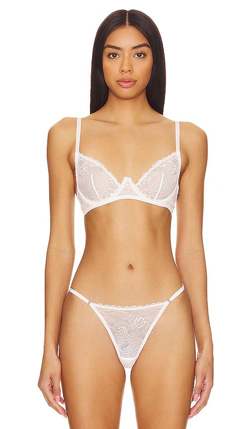 KAT THE LABEL Blair Bra in White Cover