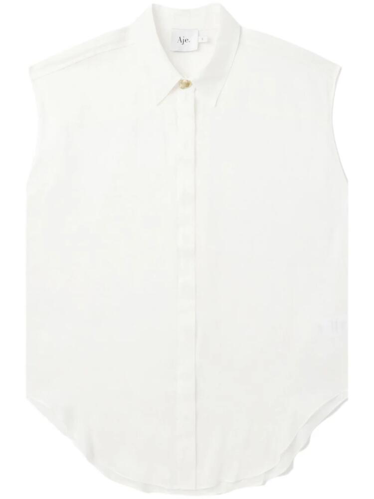 Aje Solana sleeveless shirt - White Cover