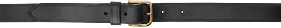 Dries Van Noten Black Leather Belt Cover