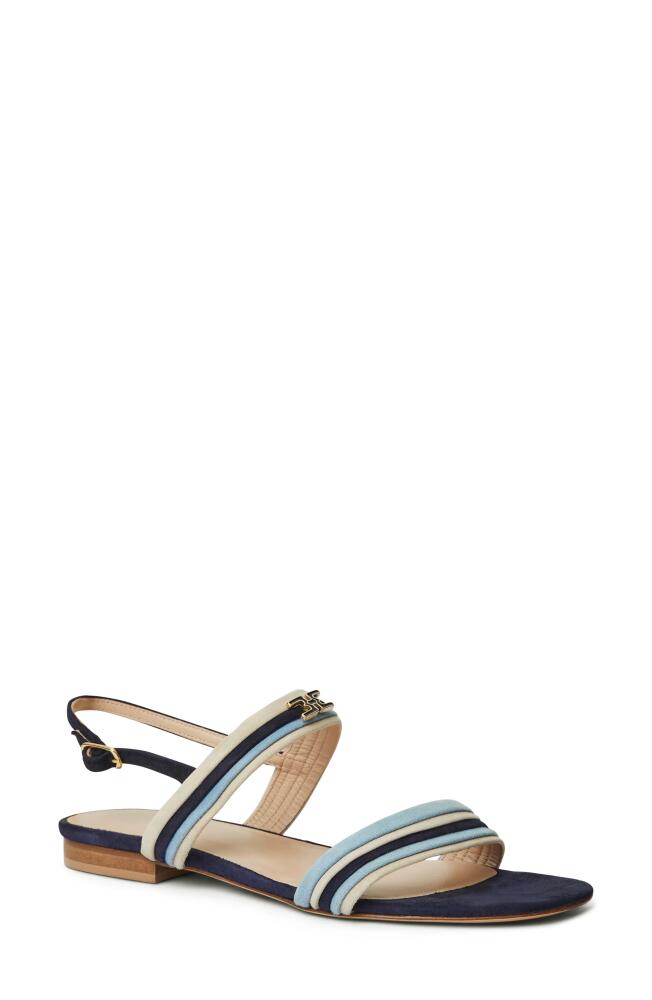 Bruno Magli Portia Slingback Sandal in Navy/Blue/Sand Suede Cover