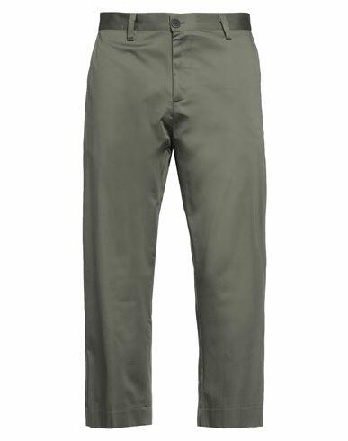 Why Not Brand Man Pants Military green Cotton, Lycra Cover