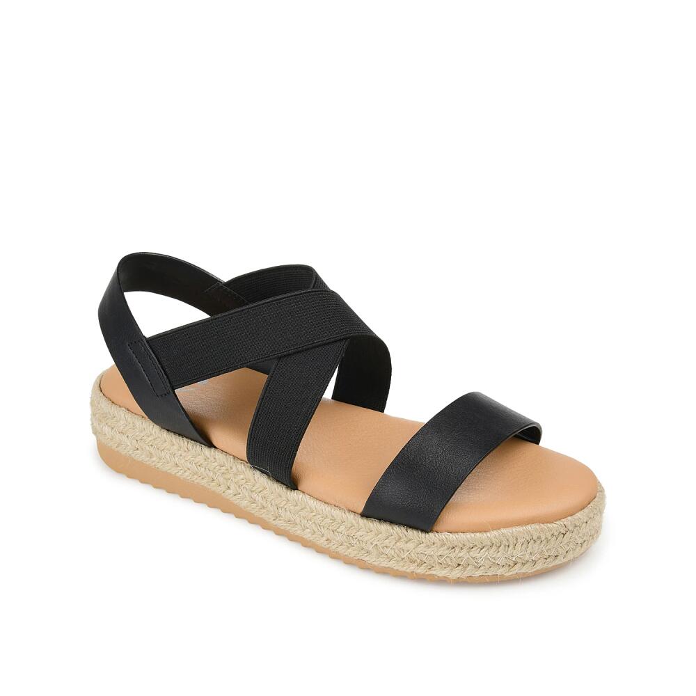 Journee Collection Caroline Espadrille Sandal | Women's | Black Cover