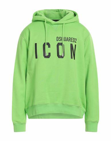 Dsquared2 Man Sweatshirt Light green Cotton, Elastane Cover