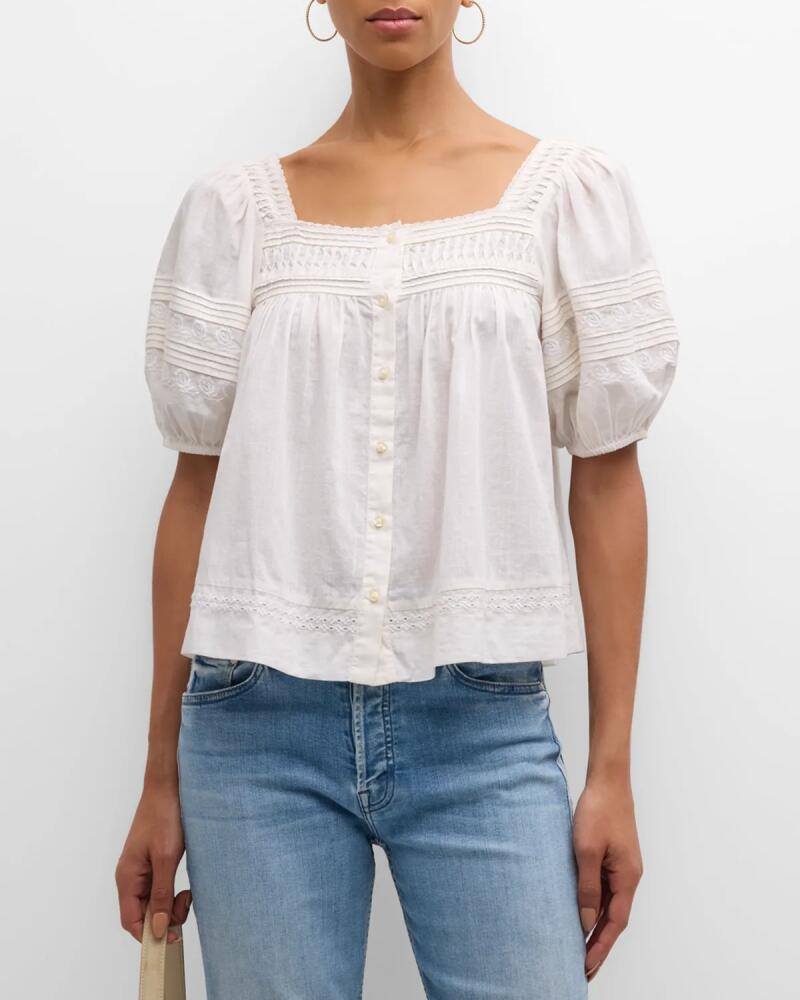 The Great The Keepsake Rose Embroidered Top Cover