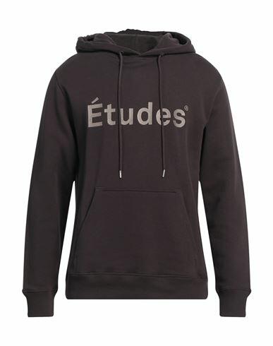 Études Man Sweatshirt Dark brown Organic cotton Cover