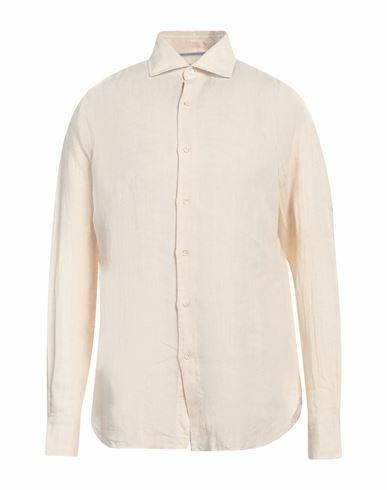 Malo Man Shirt Beige Linen Cover