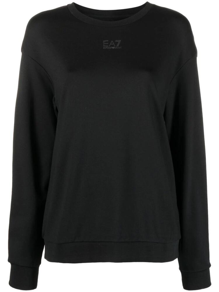 Ea7 Emporio Armani round-neck knit jumper - Black Cover