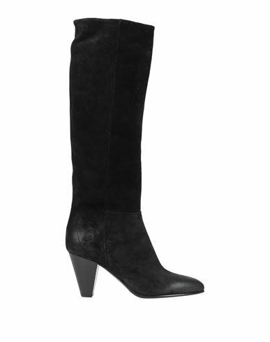 Fru. it Woman Boot Black Soft Leather Cover