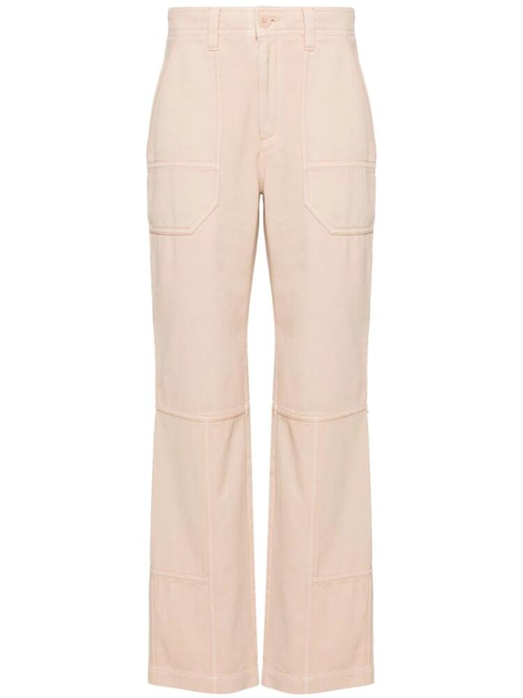 Zadig&Voltaire Pepper high-waist straight-leg trousers - Neutrals Cover