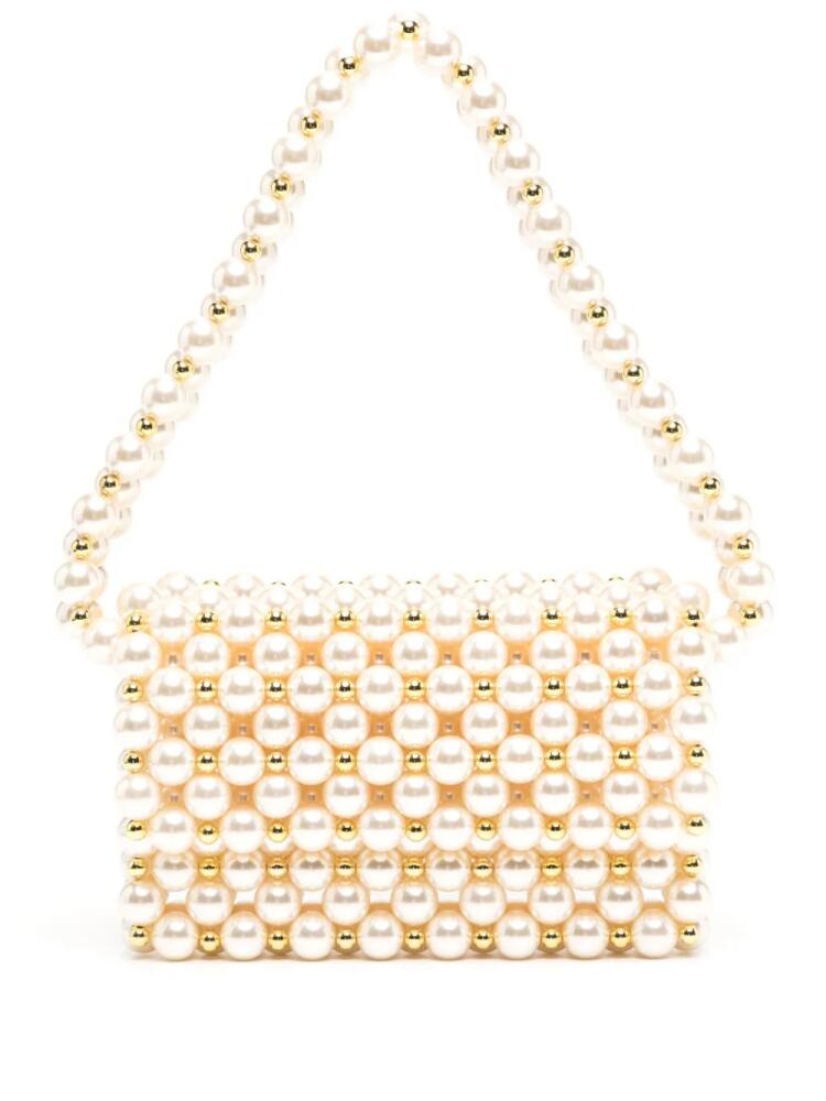 Vanina The Reveries faux-pearl mini bag - White Cover