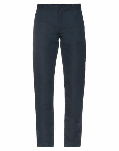 Belstaff Man Pants Midnight blue Linen, Cotton Cover