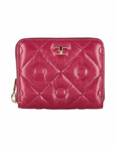 Tod's Woman Wallet Garnet Leather Cover