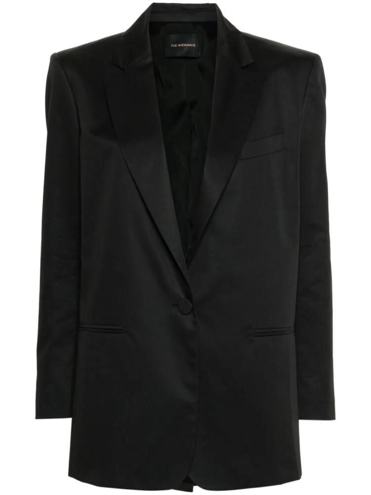 THE ANDAMANE Guia cotton blazer - Black Cover