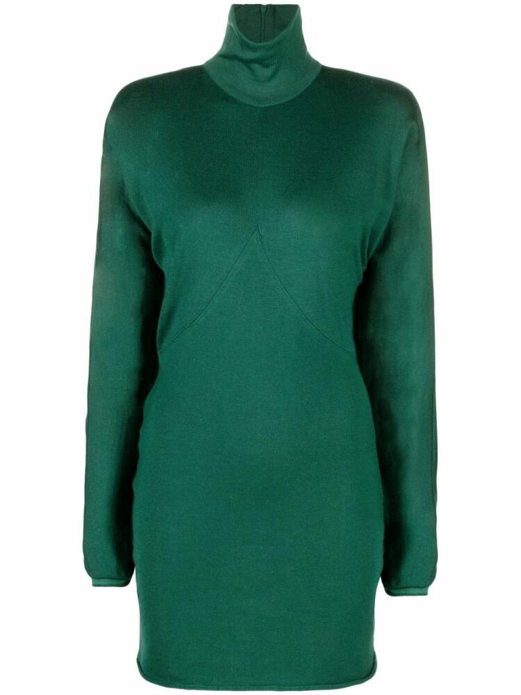 Philosophy Di Lorenzo Serafini draped-sleeve knitted dress - Green Cover