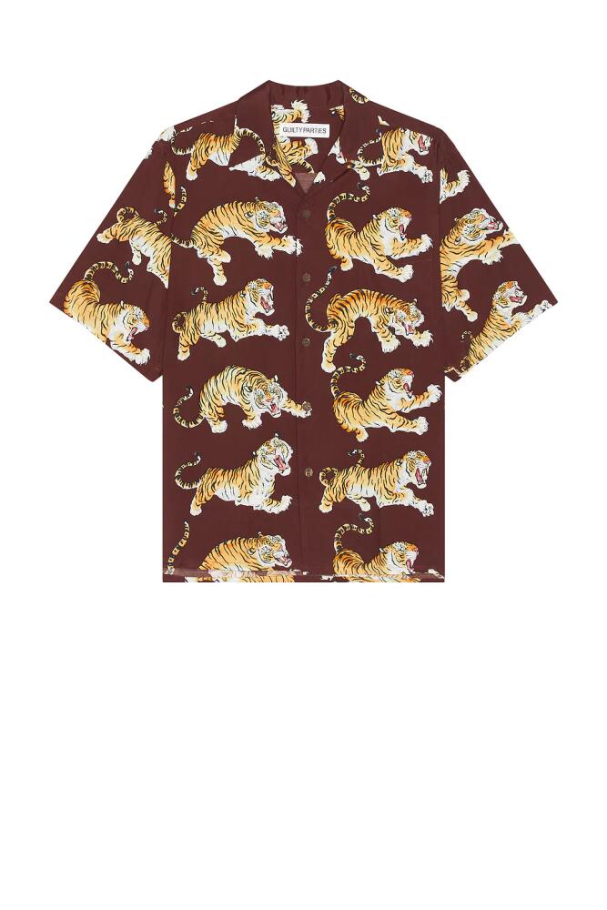 WACKO MARIA Hawaiian Shirt Type-6 in Brown Cover