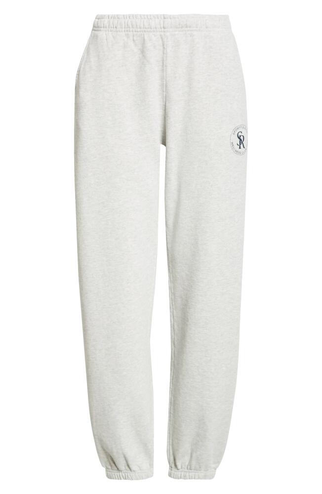 Sporty & Rich Graphic Sweatpants in Heather Gray Cover