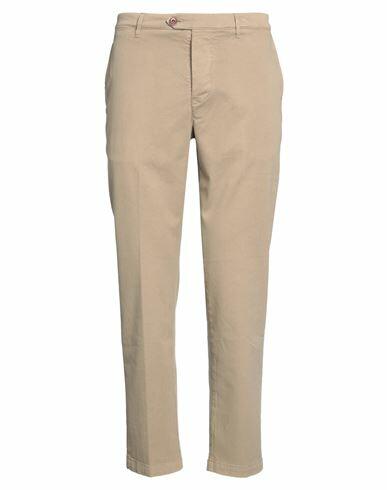 Tela Genova Man Pants Khaki Cotton, Elastane Cover