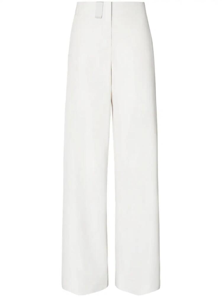 Tory Burch cotton and silk poplin pants - White Cover