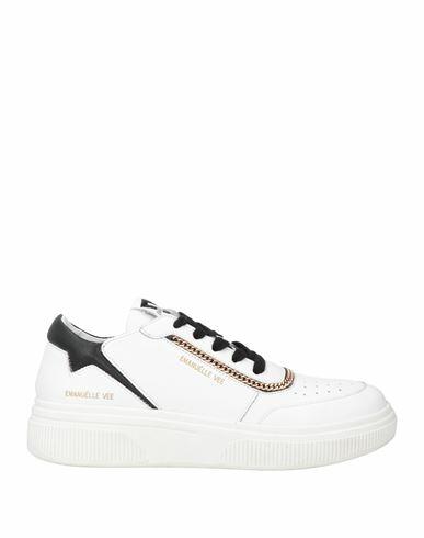 Emanuélle Vee Woman Sneakers White Leather Cover